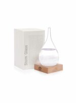Storm Glass - Recipiente decorativo de vidrio para predicción meteorológica.