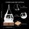 Storm Glass - Recipiente decorativo de vidrio para predicción meteorológica. - Imagen 2