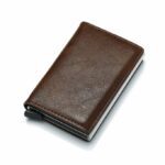 TARJETERO CON BLOQUEO RFID (Marrón)