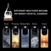 Storm Glass - Recipiente decorativo de vidrio para predicción meteorológica. - Imagen 3