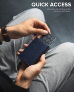 BILLETERA VULKIT CON PORTAMONEDAS Side- Pop Up (Navy) - Imagen 4