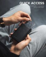 BILLETERA VULKIT CON PORTAMONEDAS Side - Pop Up Edición Alpha Človek (Negro) - Imagen 3