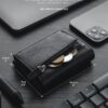 BILLETERA VULKIT CON PORTAMONEDAS Side - Pop Up Edición Alpha Človek (Negro) - Imagen 6