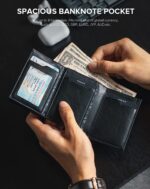 BILLETERA VULKIT CON PORTAMONEDAS Side - Pop Up Edición Alpha Človek (Negro) - Imagen 4