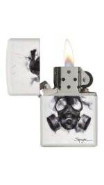 Encendedor Zippo Blanco Mate (Máscara de gas) - Imagen 3