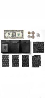 BILLETERA VULKIT CON PORTAMONEDAS Side - Pop Up Edición Alpha Človek (Negro) - Imagen 14