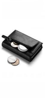 BILLETERA VULKIT CON PORTAMONEDAS Side - Pop Up Edición Alpha Človek (Negro) - Imagen 13