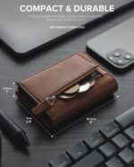 BILLETERA VULKIT CON PORTAMONEDAS Side - Pop Up Edición Alpha Človek (Café) - Imagen 6