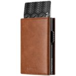 BILLETERA VULKIT CON PORTAMONEDAS Side - Pop Up Edición Alpha Človek (Café)