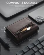 BILLETERA VULKIT CON PORTAMONEDAS Side - Pop Up Edición Alpha Človek (Espresso) - Imagen 6