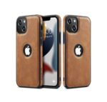 Carcasa de piel para iPhone 12/13 (Café)