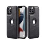 Carcasa de piel para iPhone 13 (Negro)