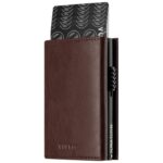 BILLETERA VULKIT CON PORTAMONEDAS Side - Pop Up Edición Alpha Človek (Espresso)