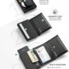 BILLETERA VULKIT FIBRA DE CARBONO CON PORTAMONEDAS (Negro) - Imagen 2