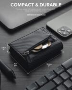 BILLETERA VULKIT CON PORTAMONEDAS Side - Pop Up (Fibra de Carbono) - Imagen 5