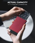 TARJETERO DE ALUMINIO ULTRA SLIM (Wine) - Imagen 2