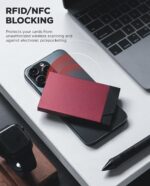 TARJETERO DE ALUMINIO ULTRA SLIM (Wine) - Imagen 5