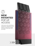 TARJETERO DE ALUMINIO ULTRA SLIM (Wine) - Imagen 3