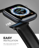 Correa de cuero para Apple iWatch (Negro) - Imagen 5