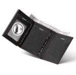 BILLETERA VULKIT CON PORTAMONEDAS SIDE - POP UP (CUERO DE ALCANTARA - GRIS OSCURO) - Imagen 6