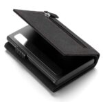 BILLETERA VULKIT CON PORTAMONEDAS SIDE - POP UP (CUERO DE ALCANTARA - GRIS OSCURO) - Imagen 9