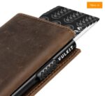 BILLETERA VULKIT CON PORTAMONEDAS SIDE - POP UP (CUERO CRAZY - HORSE - CAFÉ) - Imagen 10