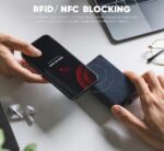 BILLETERA VULKIT CON PORTAMONEDAS (CUERO DE ALCANTARA - NAVY) - Imagen 4