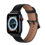 Correa de cuero para Apple iWatch (Negro)