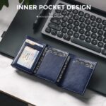 BILLETERA VULKIT SIN PORTAMONEDAS Side - Pop Up (Navy) - Imagen 5