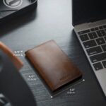 TARJETERO VULKIT - CUERO CRAZY HORSE (Café) - Imagen 4