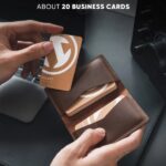 TARJETERO VULKIT - CUERO CRAZY HORSE (Café) - Imagen 3