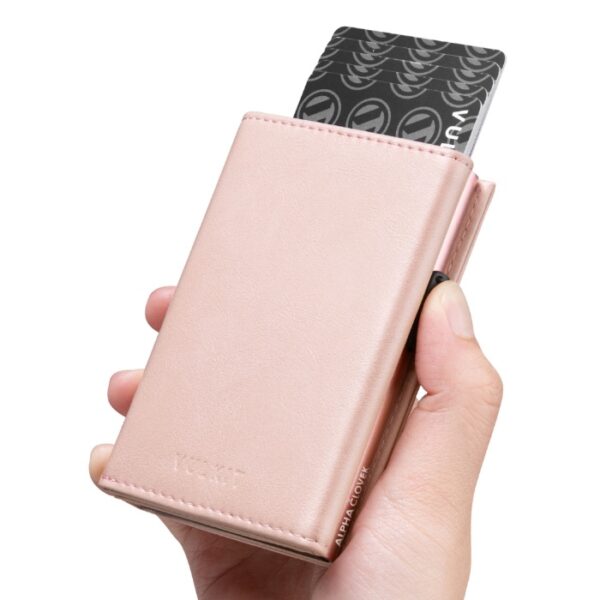 BILLETERA VULKIT CON PORTAMONEDAS Side - Pop Up Edición Alpha Človek (Rose Gold) - Imagen 3