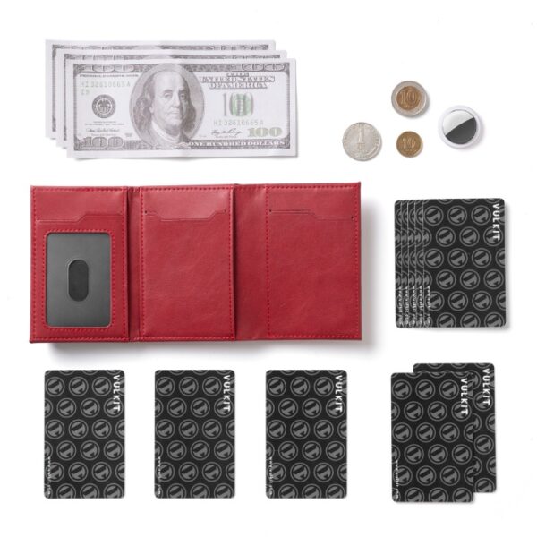 BILLETERA VULKIT CON PORTAMONEDAS Side - Pop Up Edición Alpha Človek (Rojo) - Imagen 6
