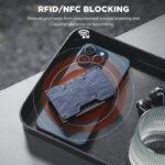 BILLETERA METÁLICA/CUERO CON CLIP PARA EFECTIVO (Navy) - Imagen 5