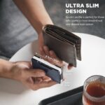 BILLETERA METÁLICA/CUERO CON CLIP PARA EFECTIVO (Navy) - Imagen 3