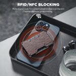 BILLETERA METÁLICA/CUERO CON CLIP PARA EFECTIVO (Espresso) - Imagen 5