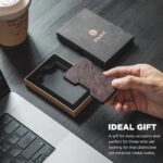 BILLETERA METÁLICA/CUERO CON CLIP PARA EFECTIVO (Espresso) - Imagen 2